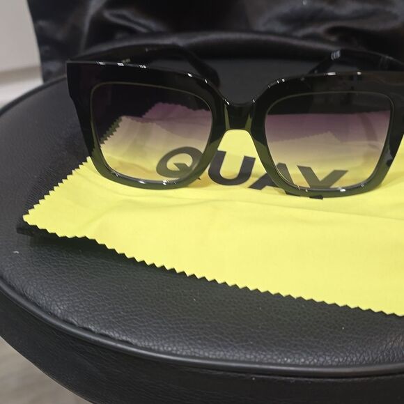 Quay Australia Icy 52MM Oversized Square Sunglasses- Black Fade main image 11